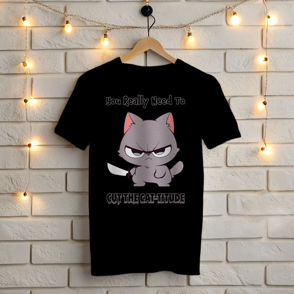 You Really Need to Cut the Cat-titude T-Shirt