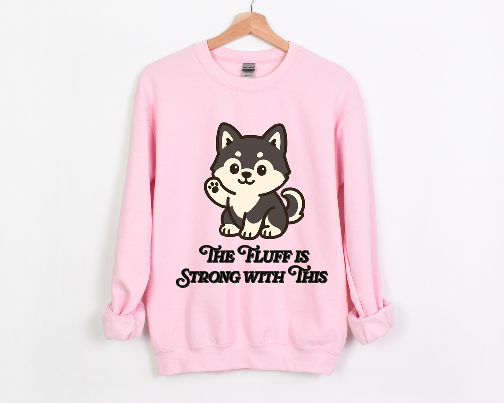🐾 The Fluff is Strong with This One - Shiba Inu ✨ Crewneck Sweatshirt
