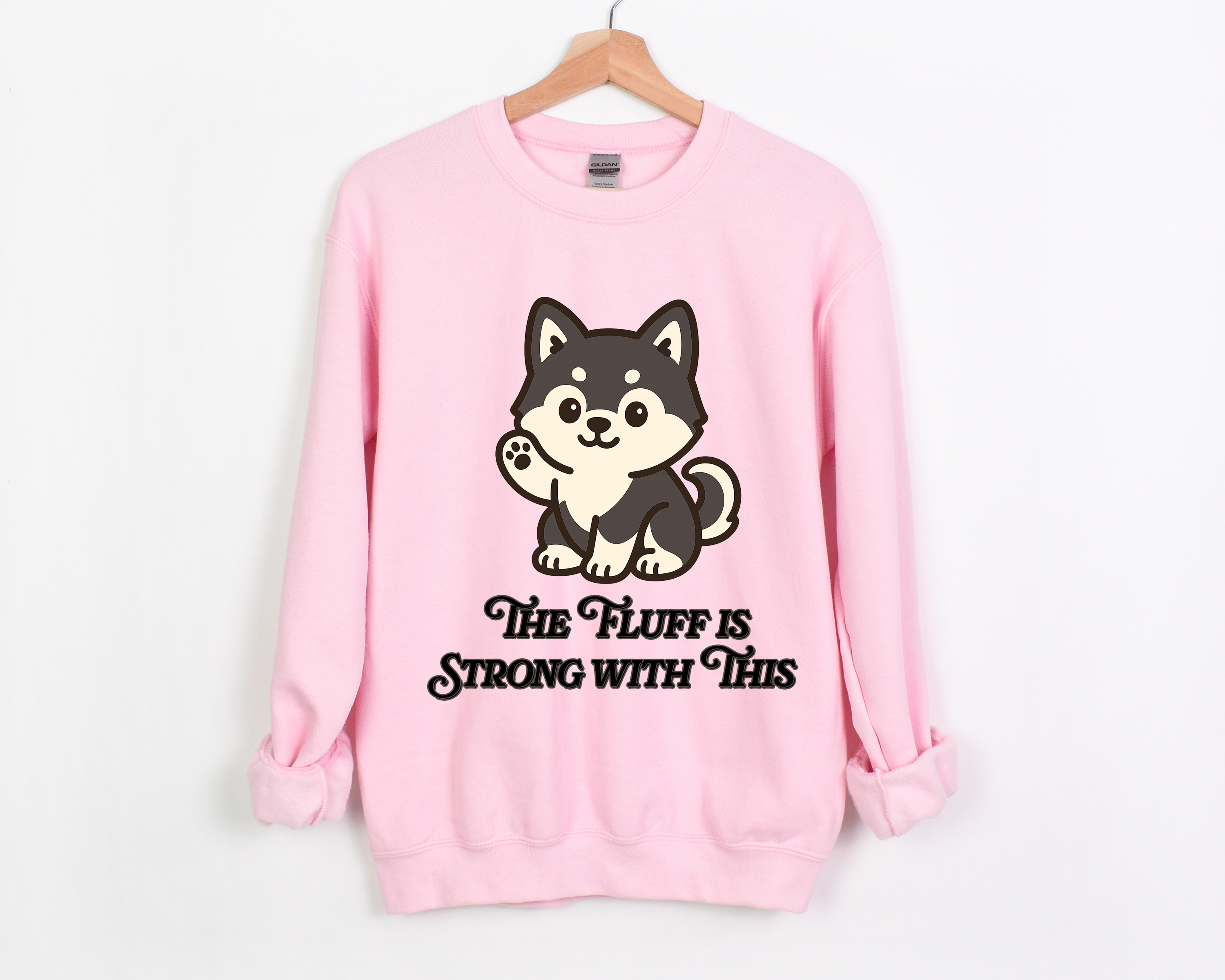🐾 The Fluff is Strong with This One - Shiba Inu ✨ Crewneck Sweatshirt
