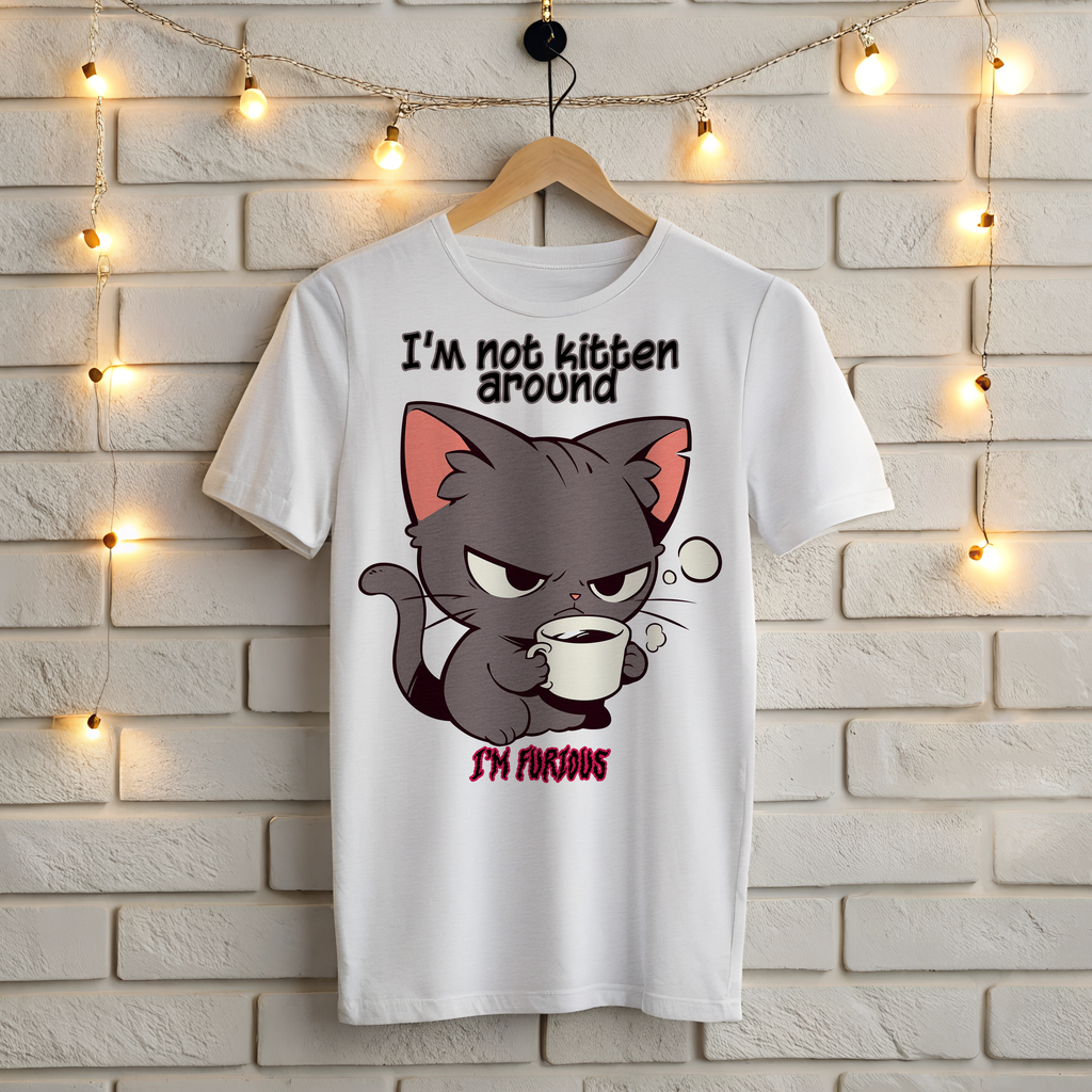 ☕ I'm Not Kitten Around - I'm Furious! Grumpy Cat T-Shirt 😠