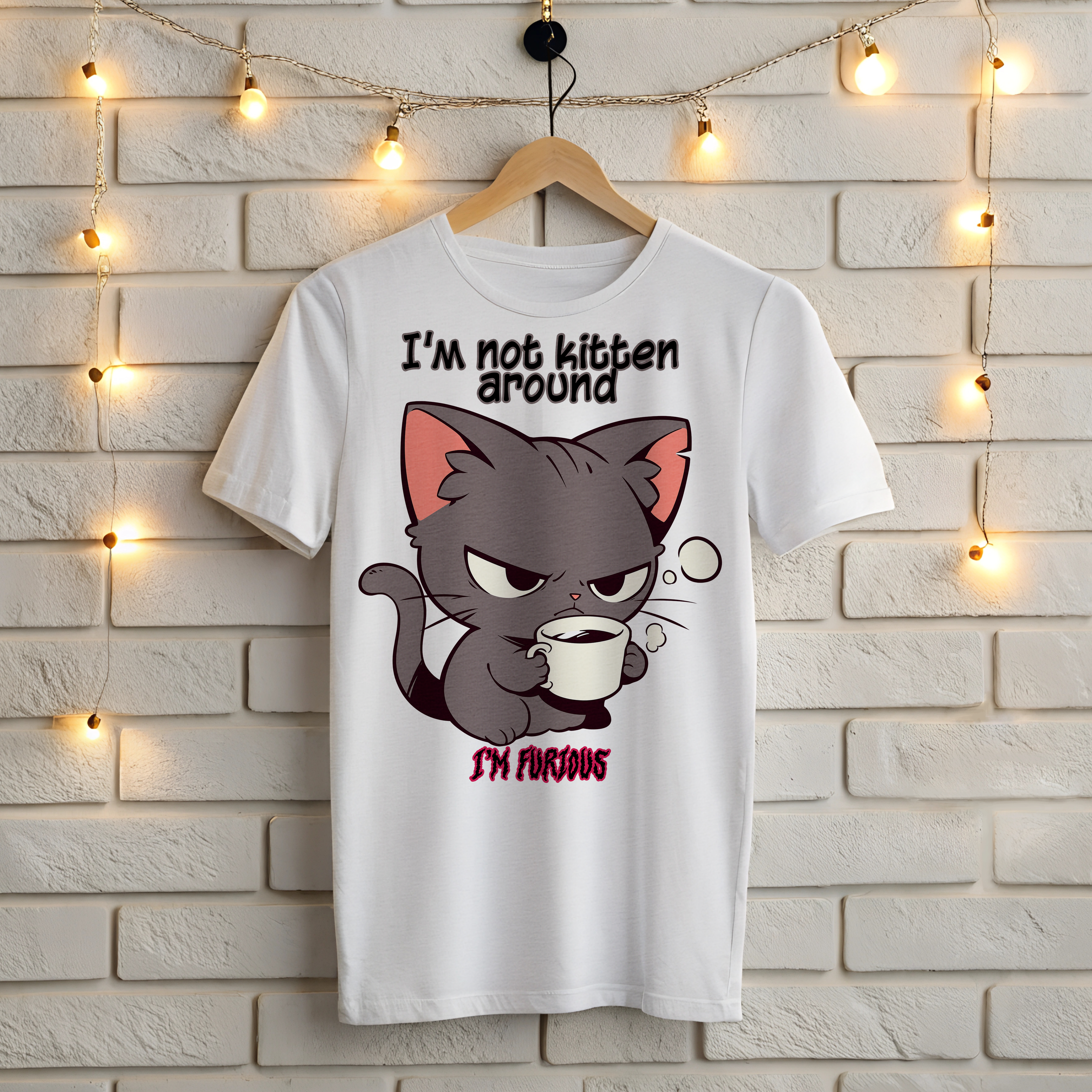 ☕ I'm Not Kitten Around - I'm Furious! Grumpy Cat T-Shirt 😠